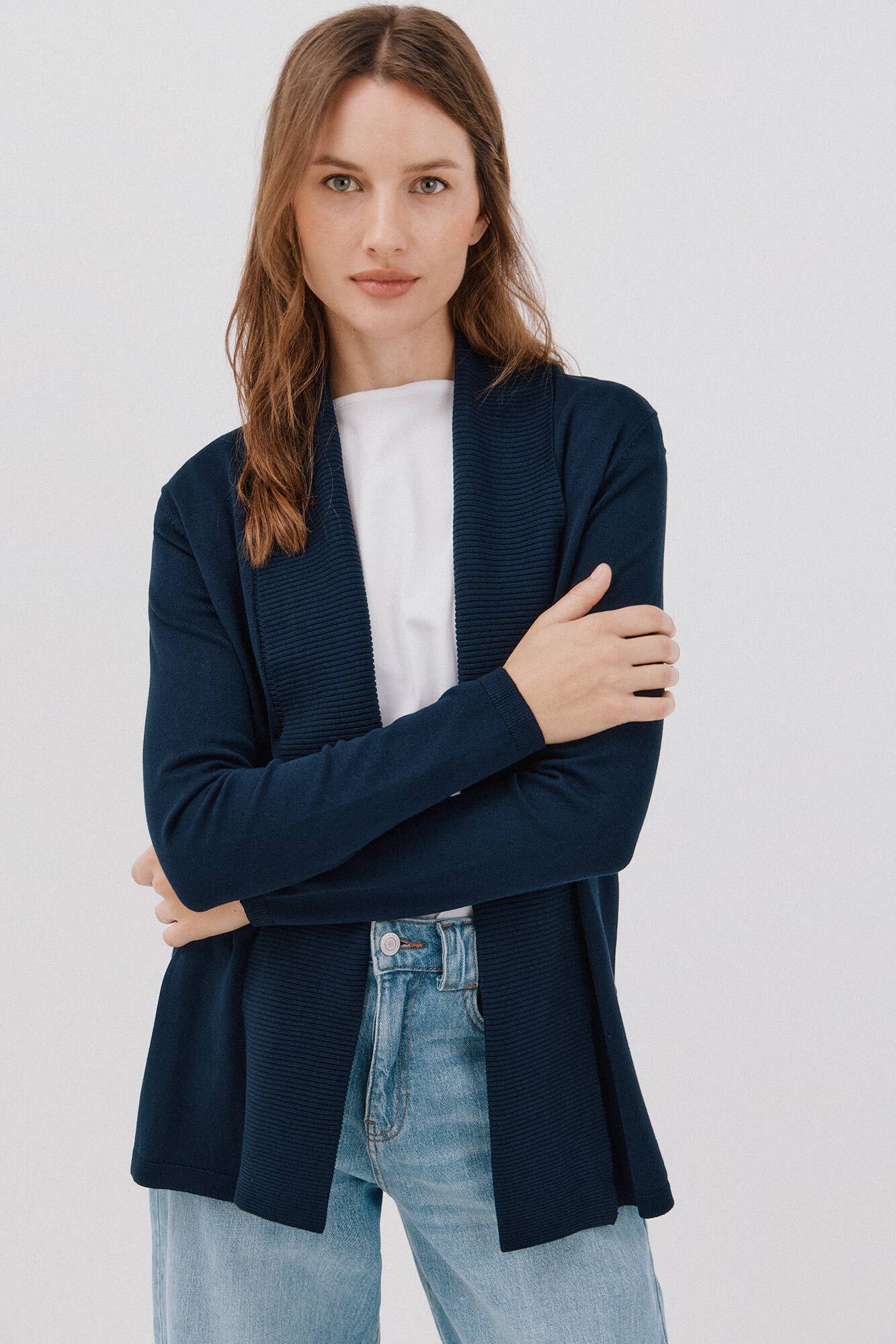 Cortefiel Casaco gola xaile