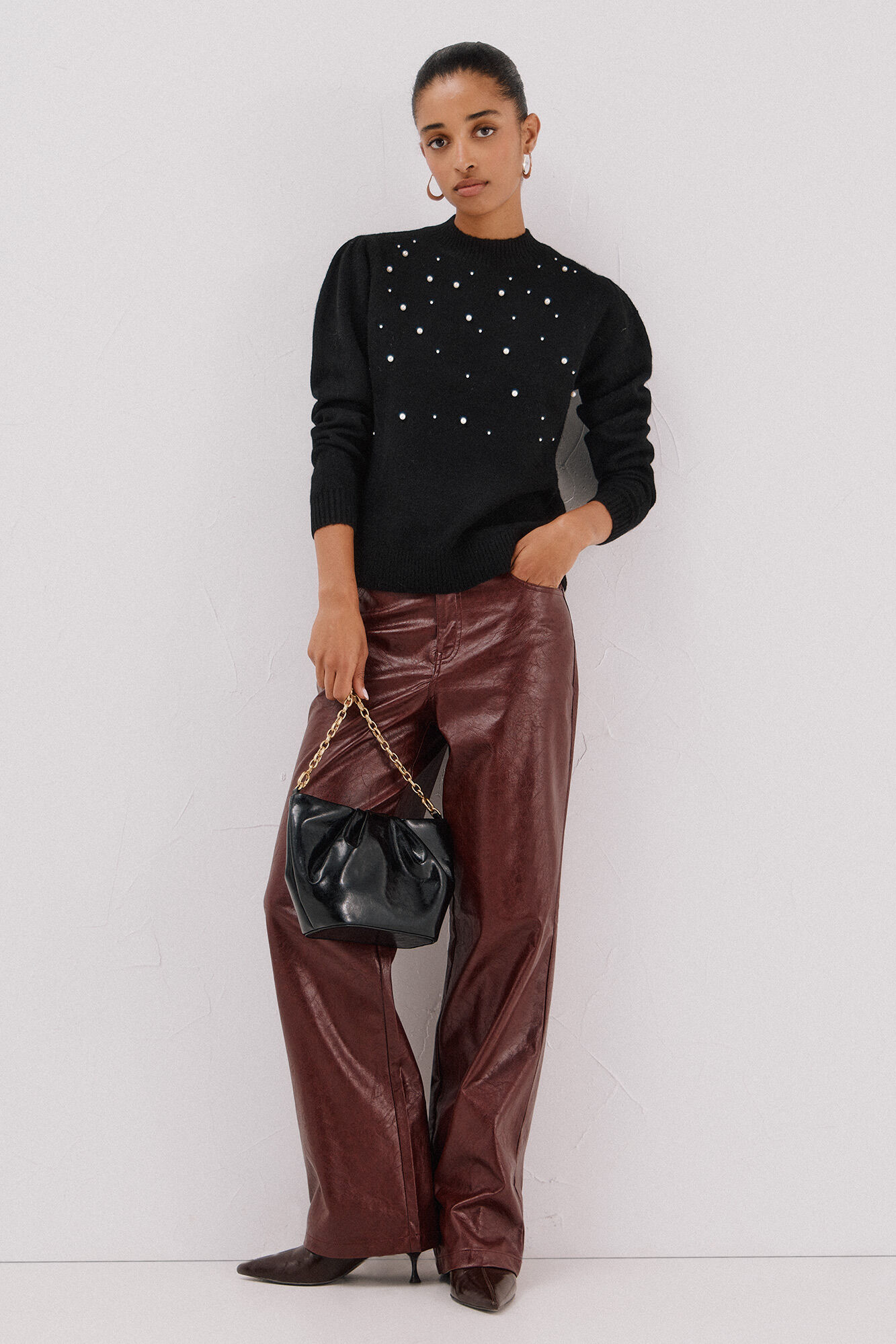 Cortefiel Jersey punto perlas