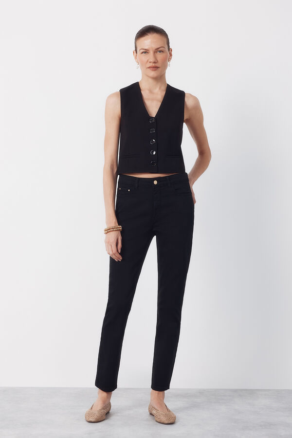 Cortefiel Jeans Sensational Pitillo color Negro