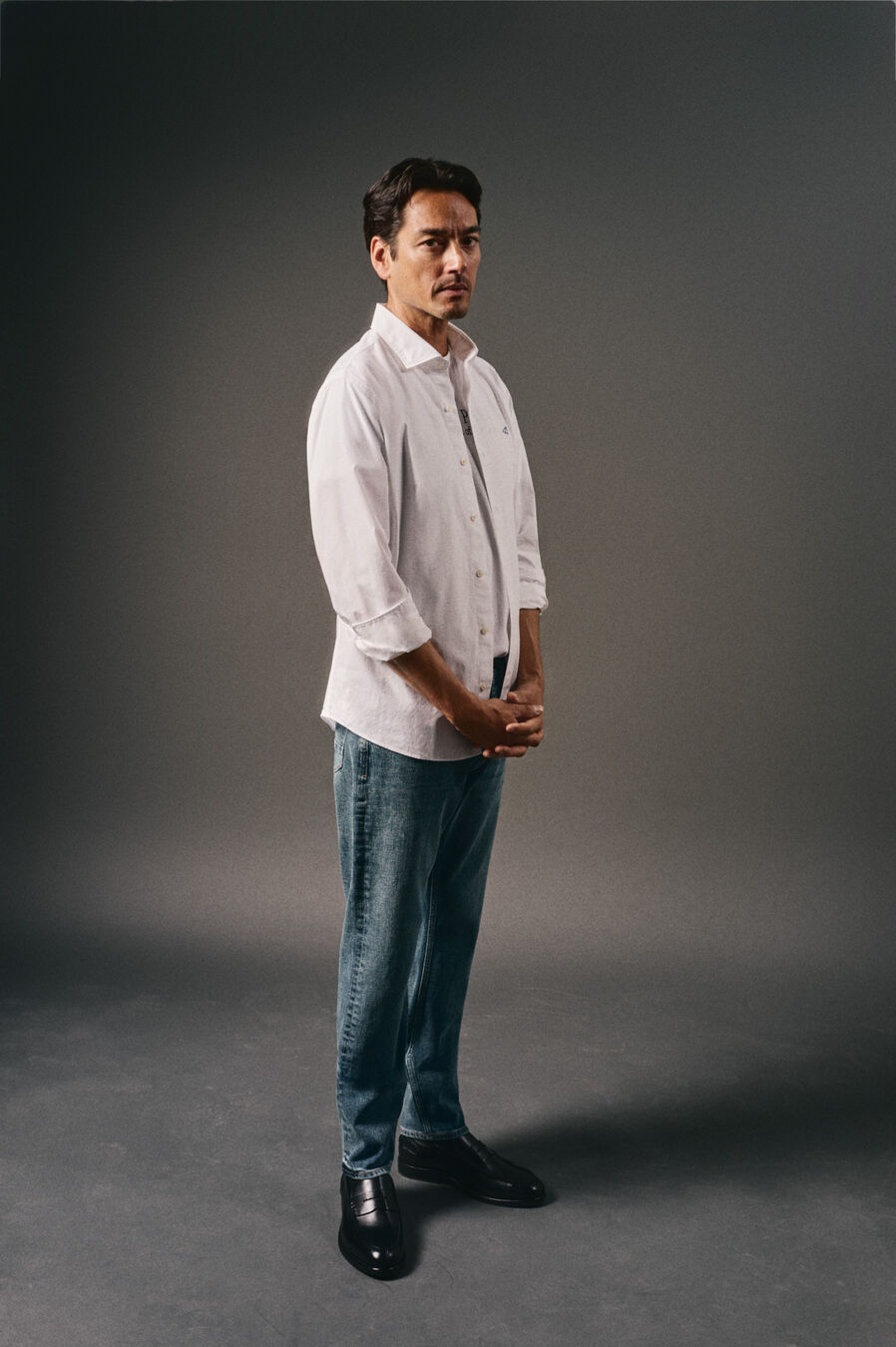 Camisa lisa popelín