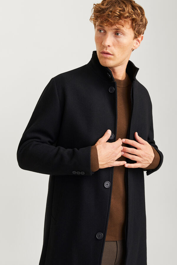 Jack & Jones Sobretudo de gola alta Preto