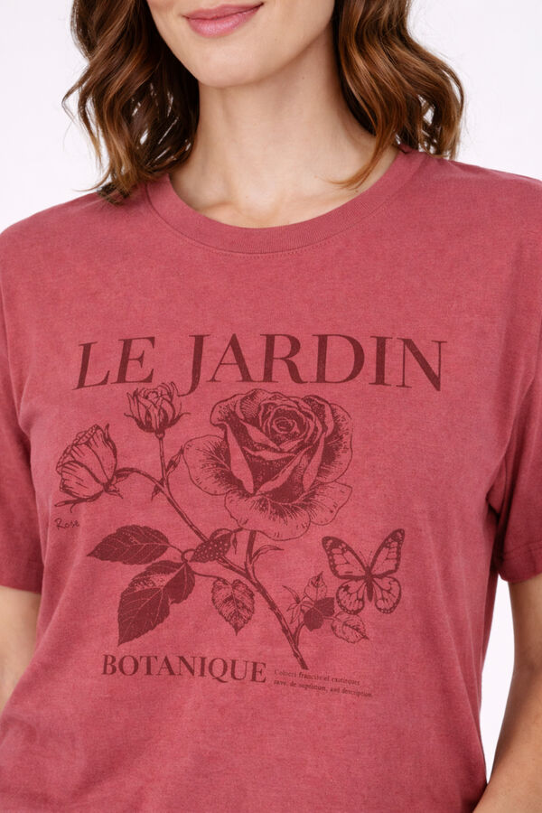 Vila Camiseta estampada de algod&oacute;n org&aacute;nico Rosa