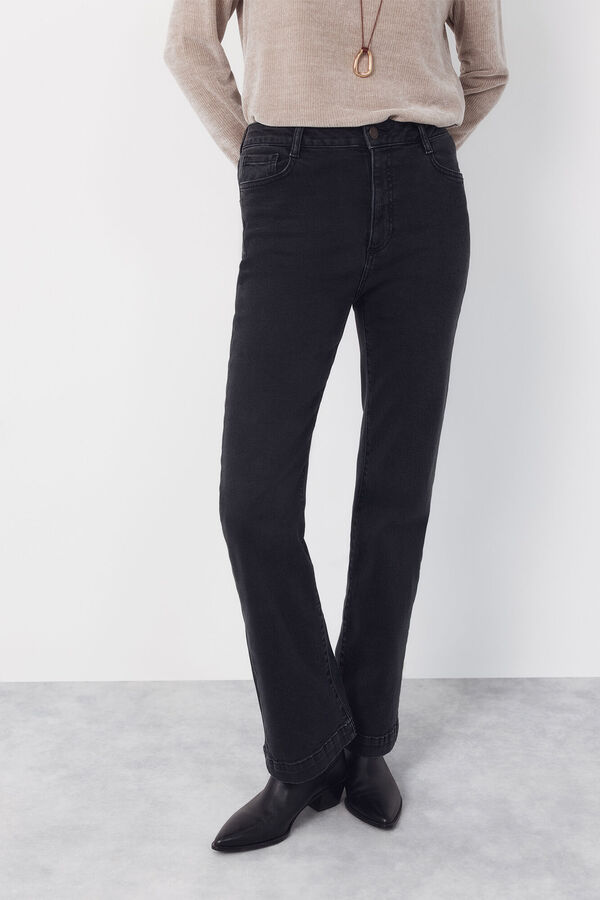 Cortefiel Jeans Bootcut Negro
