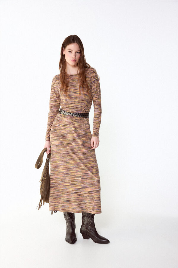 Slowlove Vestido punto melange Multicolor