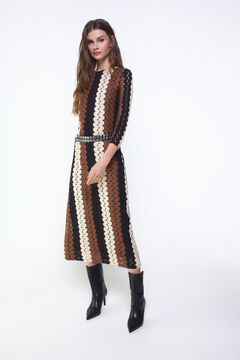 Slowlove Vestido estructura multicolor