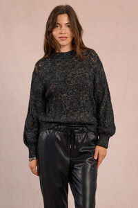 Molly Bracken Jersey de manga larga en punto calado