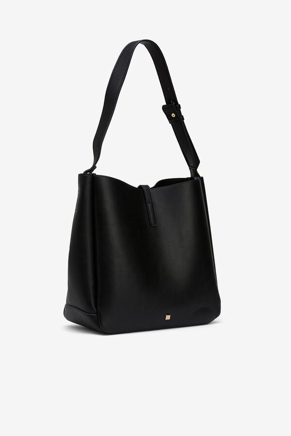 Vilanova Bolso de hombro efecto piel Negro