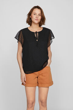 Vila Blusa manga curta plumetti