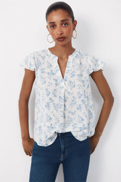 Cortefiel Blusa fluida manga vuelo