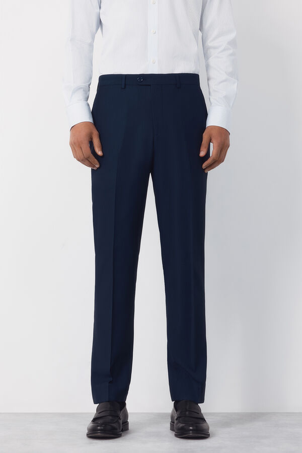 Cortefiel Structured trousers Serie XXI Navy
