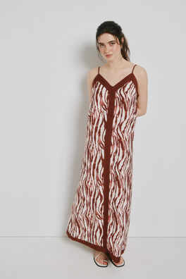 Vestido largo de tirantes ajustables