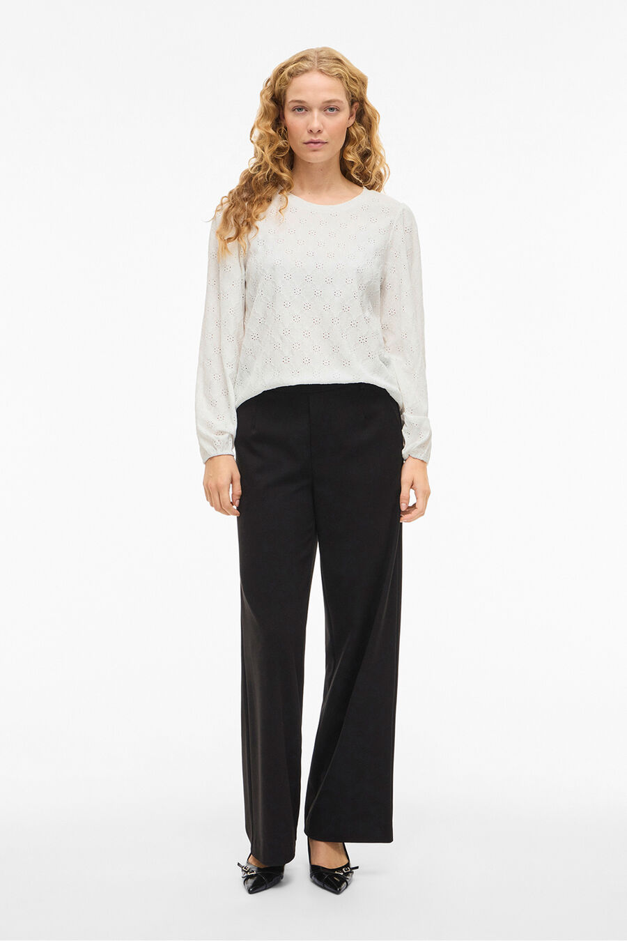 Top de manga larga con viscosa