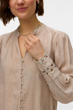 Vero Moda Camisa de manga larga detalles calados