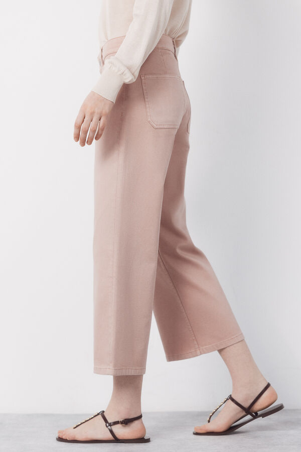 Cortefiel Navy pocket jeans Pink
