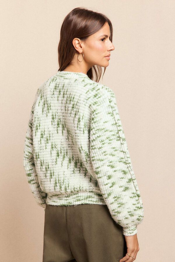 Slowlove Jersey jaspeado verde