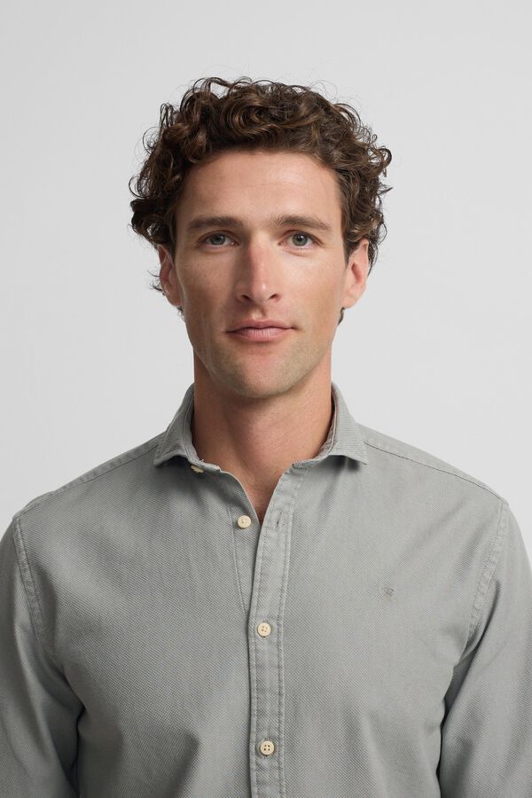 Silbon Camisa sport estructura logo Verde