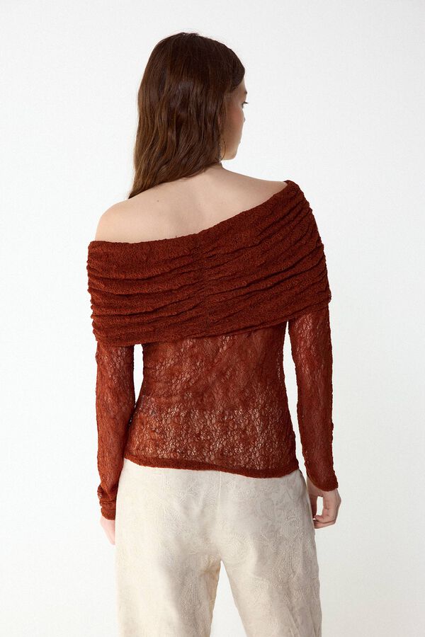 Slowlove Lace camisole top Brown