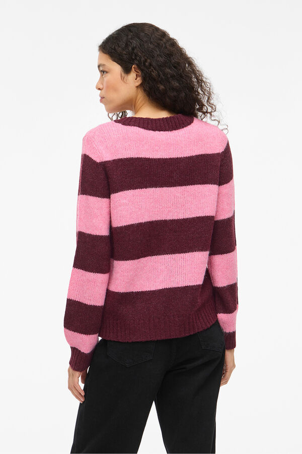 Vila Jersey de punto con rayas Purple