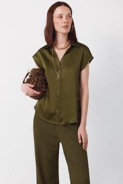 Cortefiel Camisa acetinada