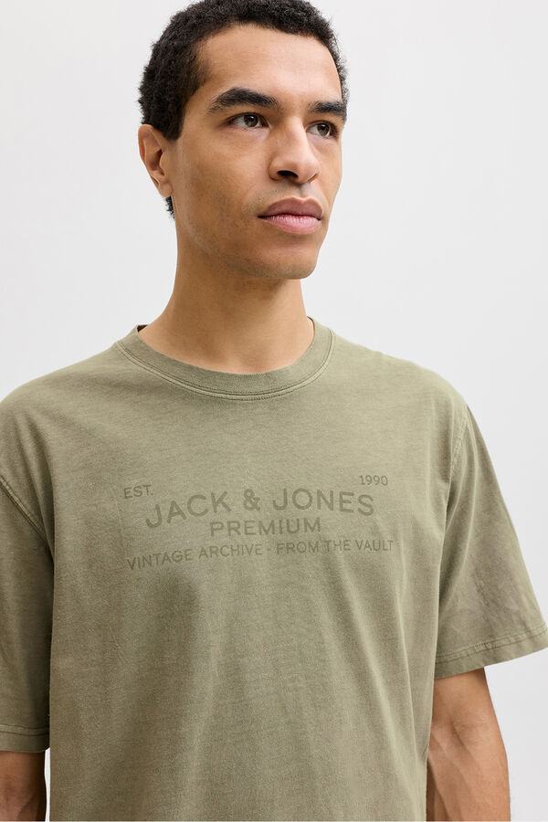 Jack & Jones Camiseta lavada logo Verde