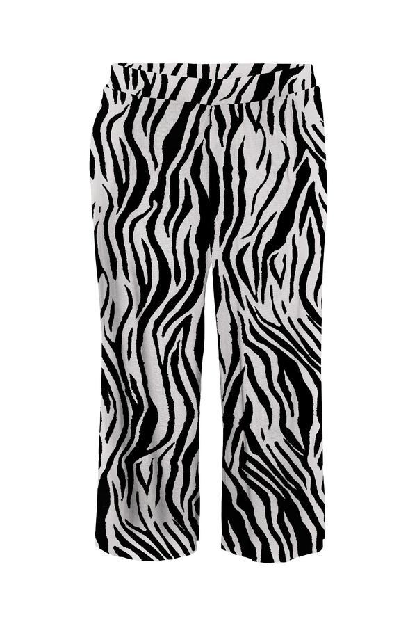 Vero Moda Curve Pantal&oacute;n culotte de lino talla grande Multicolor