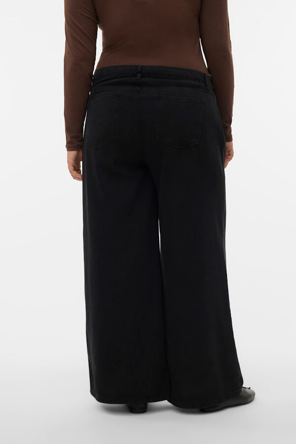 Vero Moda Curve Vaqueros anchos talla grande Negro