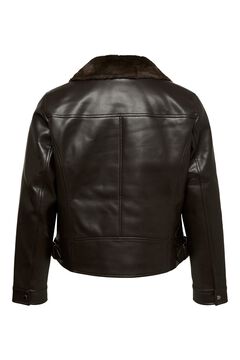 Vero Moda Curve Cazadora motera efecto piel