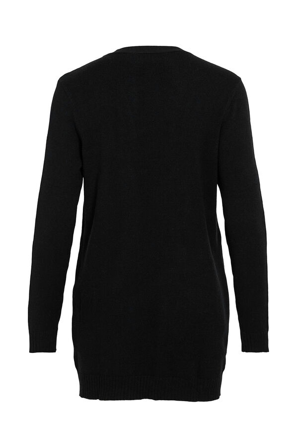 Vila C&aacute;rdigan de punto con viscosa Negro