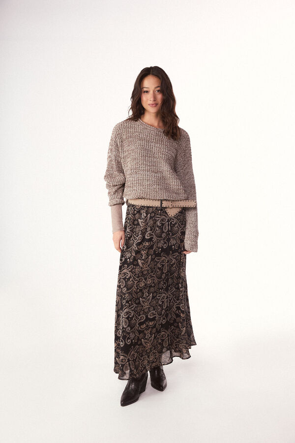 Slowlove Jersey punto perlado Brown