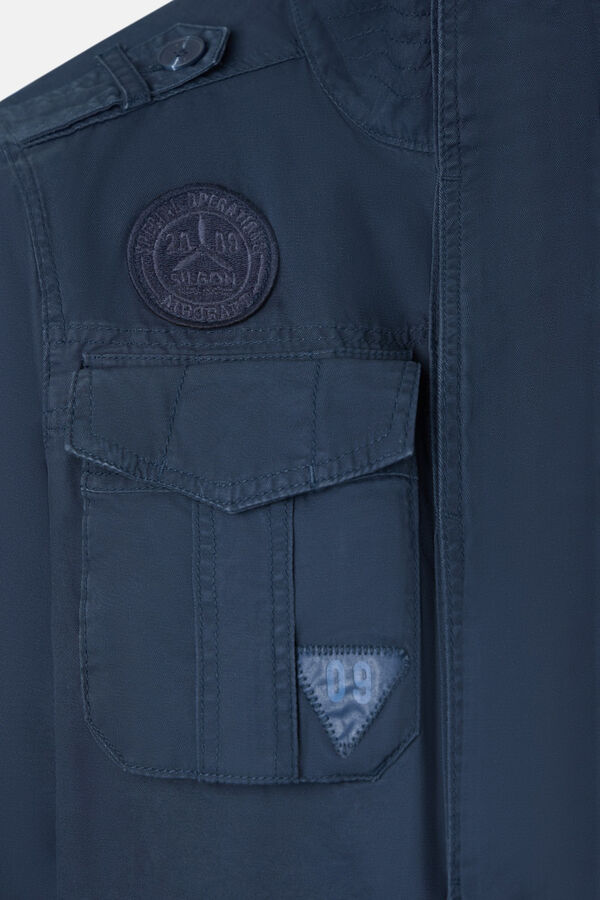 Silbon Military garment dye parka Navy