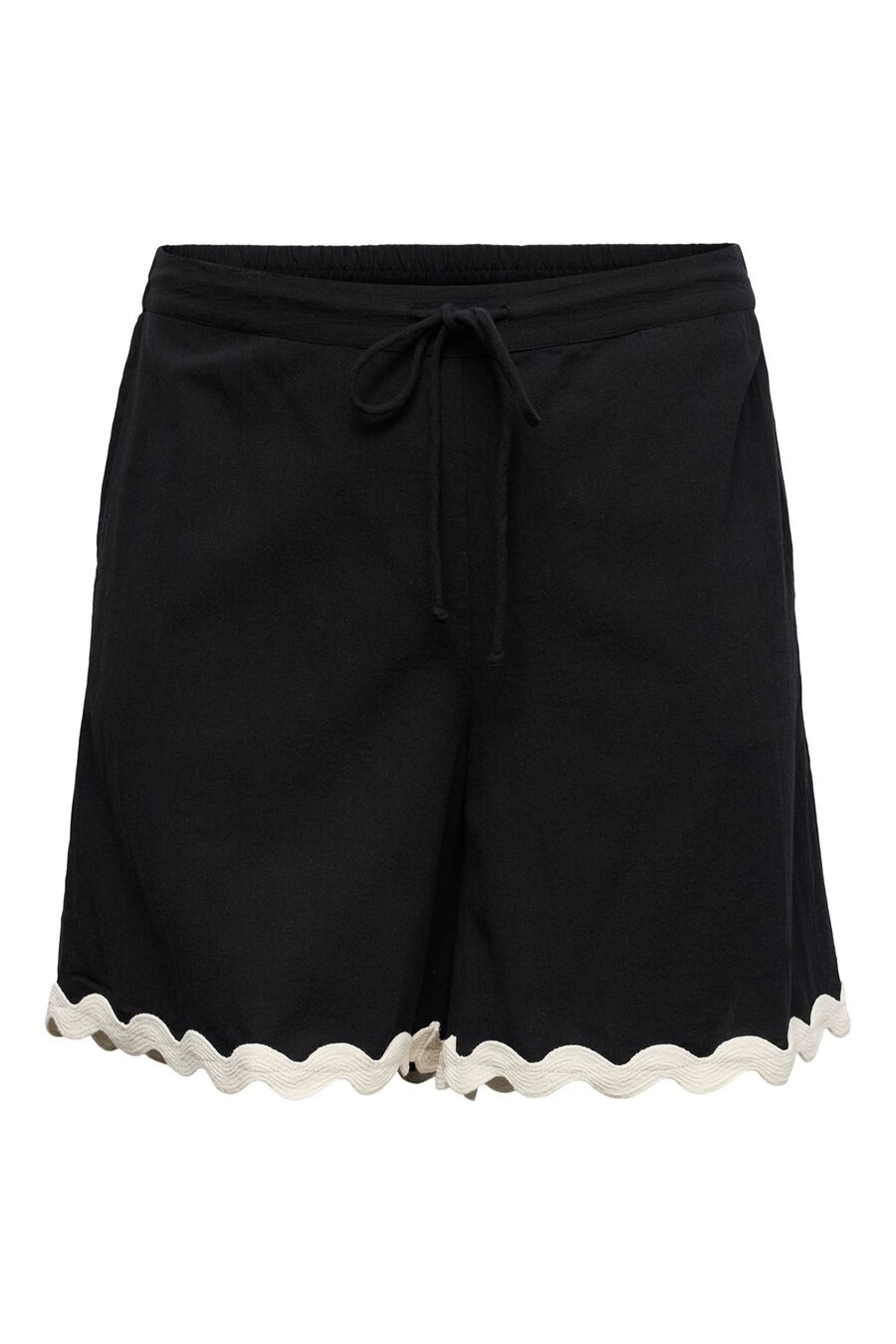 Shorts detalles bordados talla grande