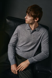 OOTO Su&eacute;ter de gola polo de algod&atilde;o