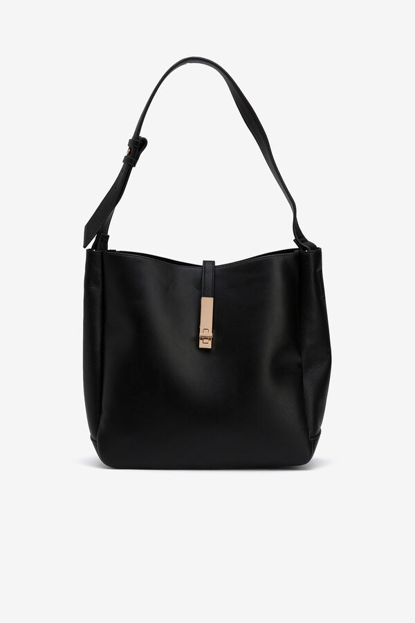 Vilanova Bolso de hombro efecto piel Negro