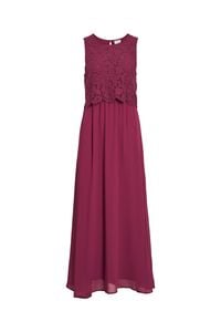 Vila Vestido comprido de festa com renda