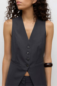 Vero Moda Chaleco de cierre abotonado