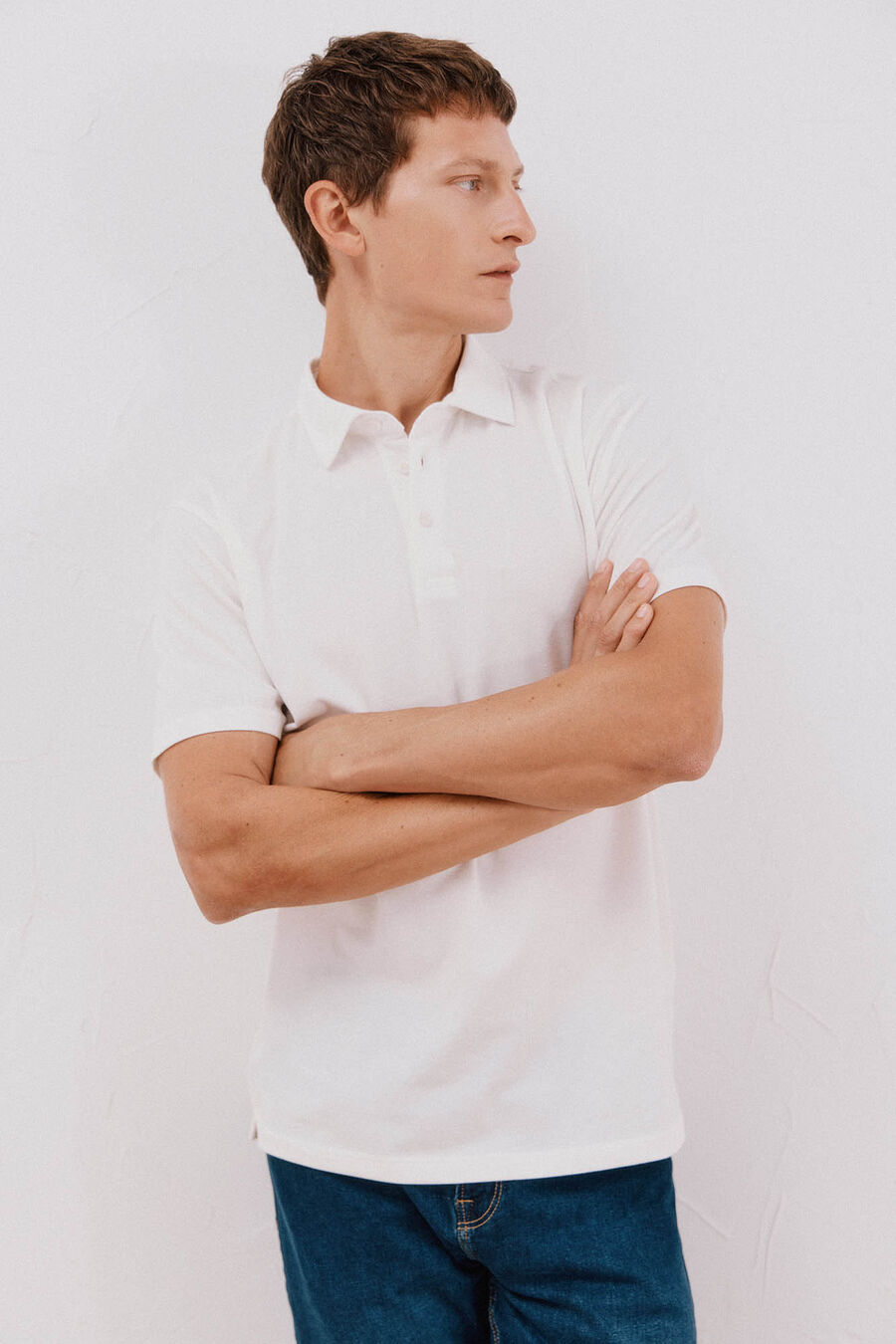 Polo liso piqué