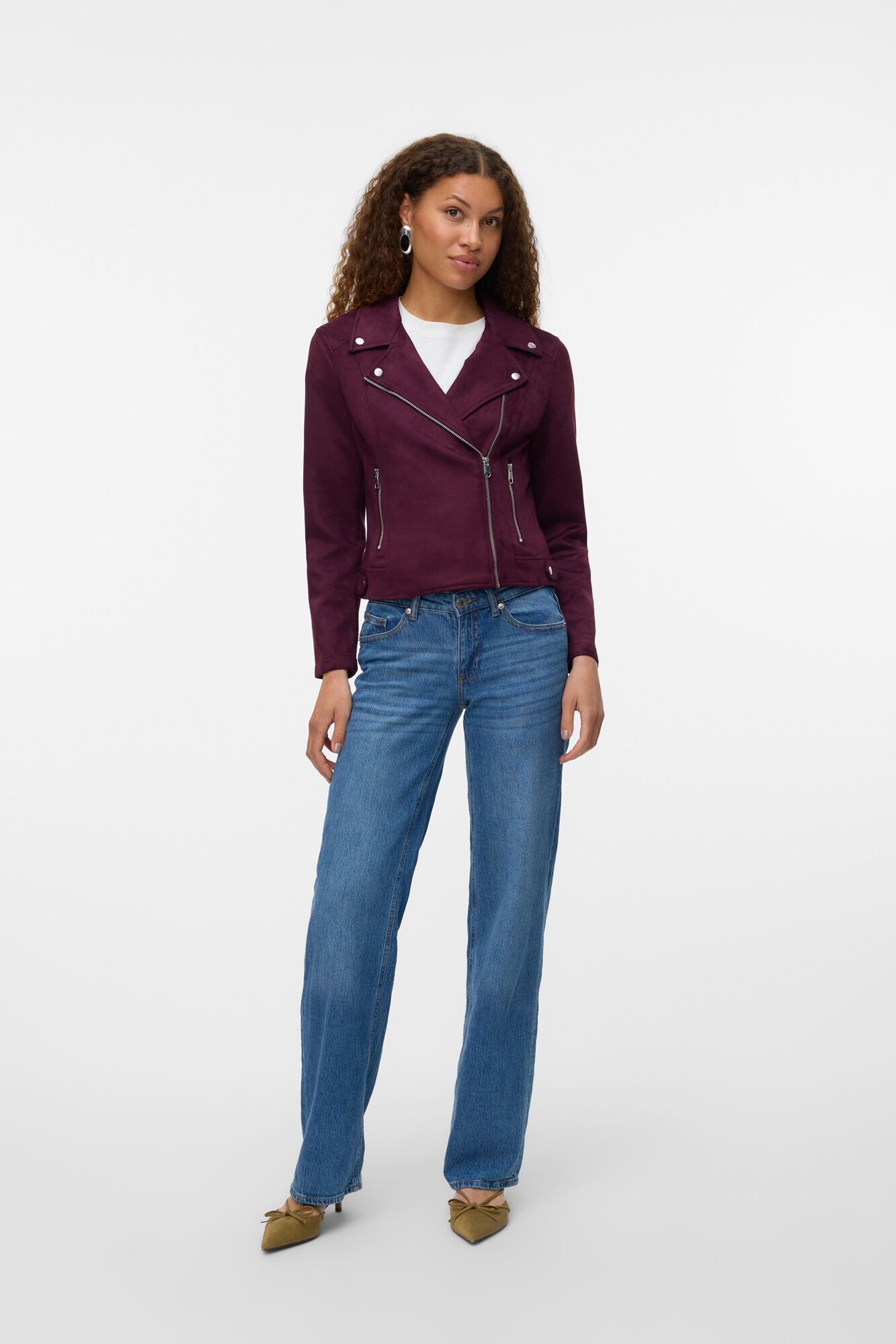 Vero Moda Cazadora de ante con tachuelas