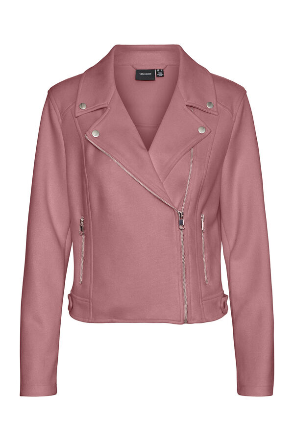 Vero Moda Blus&atilde;o em camur&ccedil;a com tachas Roxo