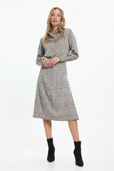 Vero Moda Falda midi vuelo Grey