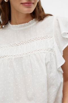 Vero Moda Blusa fluida de gola redonda