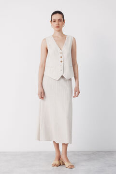 Cortefiel Falda vuelo con cintur&oacute;n