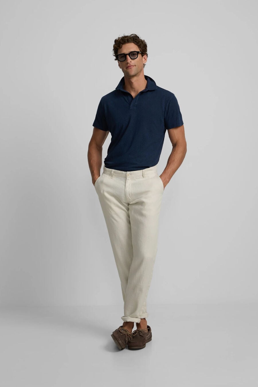 Pantalon sport chino lino