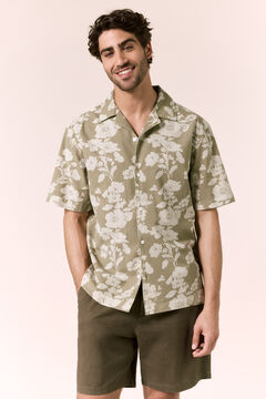 OOTO Camisa print algod&oacute;n manga corta