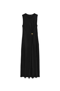 Vero Moda Vestido sin mangas broche dorado