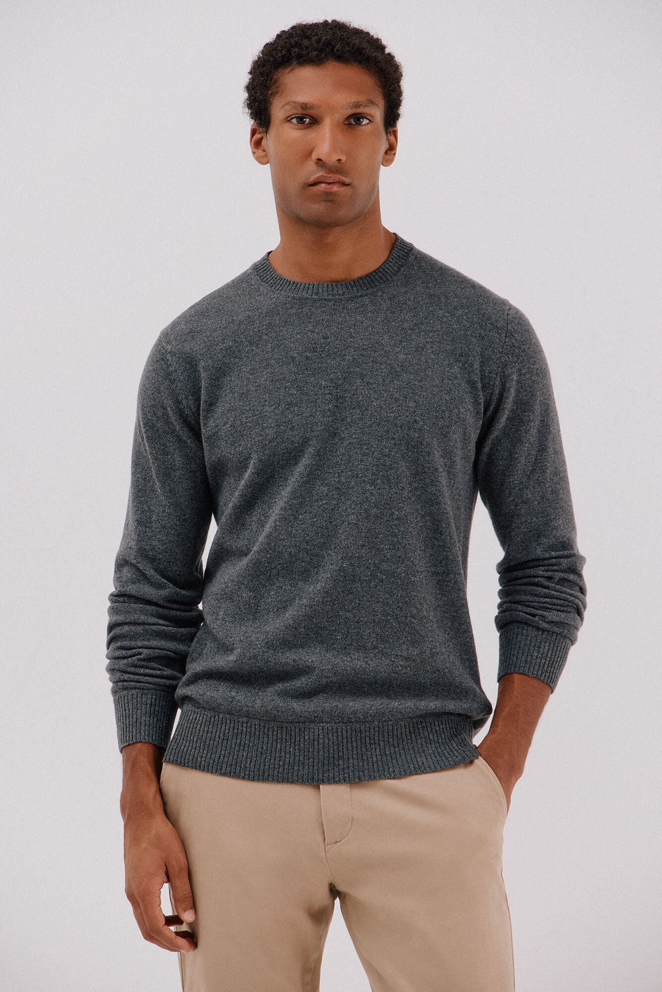 Cortefiel Jersey lana lambswool cuello redondo