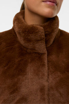 Vero Moda Chaleco de pelo cuello alto