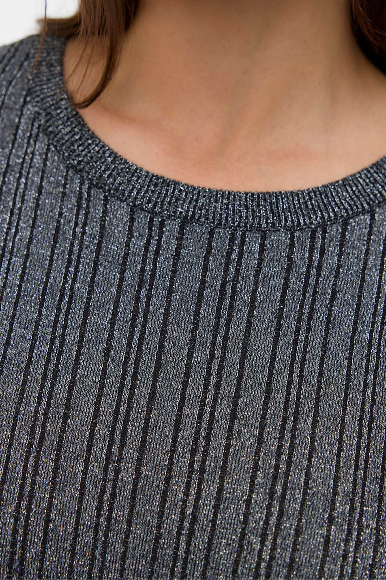 Vero Moda Curve Su&eacute;ter canelado lurex plus size