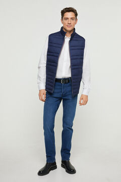Cortefiel Quilted gilet Navy