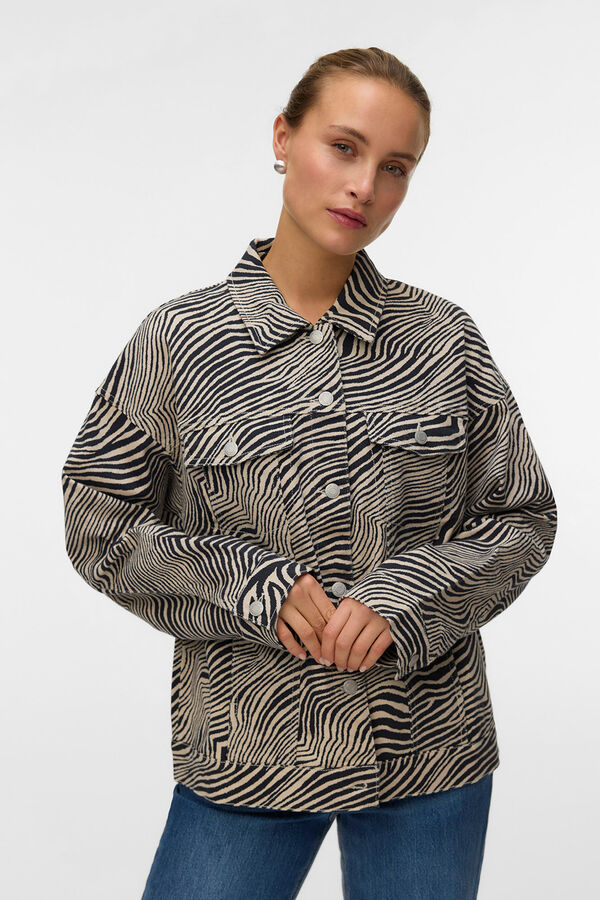 Vero Moda Cazadora estampado animal Estampado beige
