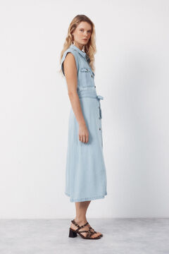 Cortefiel Vestido cargo tencel
